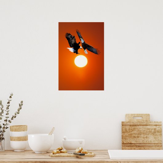 Venus in transito met adelaars poster (Keuken)