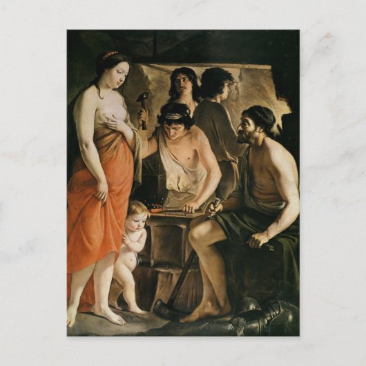 Venus in Vulcan's Forge, 1641 Briefkaart (Voorkant)
