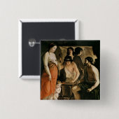 Venus in Vulcan's Forge, 1641 Vierkante Button 5,1 Cm (Voorkant /achterkant)