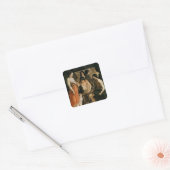 Venus in Vulcan's Forge, 1641 Vierkante Sticker (Envelop)