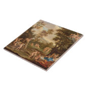 Venus in Vulcan's Forge, 18e eeuw Tegeltje (Zijkant)