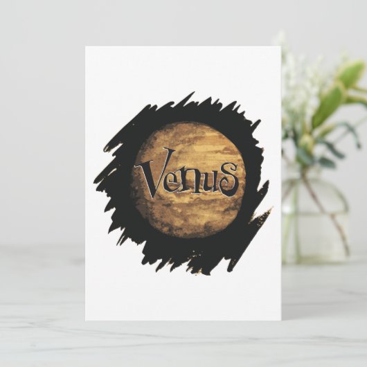Venus Ink Drawing Kaart (Staand voorkant)