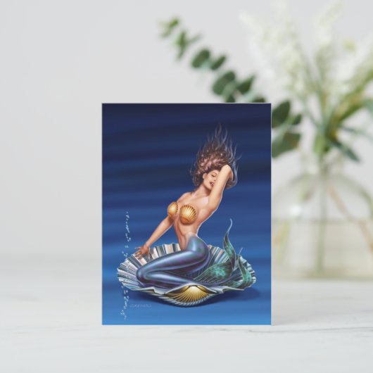 "Venus is terug" Briefkaart (Staand voorkant)