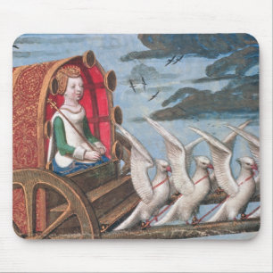 Venus komt in de redding van een chariot. muismat