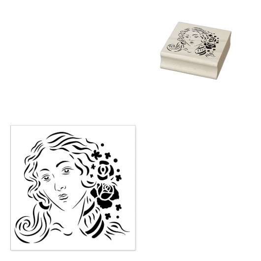 Venus - Kunststempel hout Rubberstempel (Gestempeld)