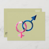 Venus & Mars Briefkaart (Voorkant / Achterkant)