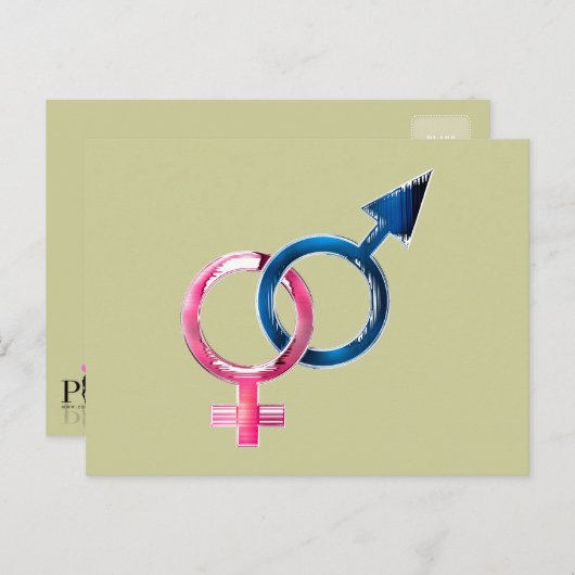 Venus & Mars Briefkaart (Voorkant / Achterkant)