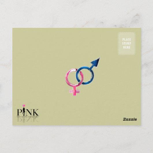 Venus & Mars Briefkaart (Achterkant)