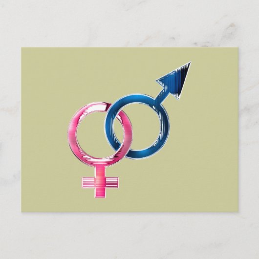 Venus & Mars Briefkaart (Voorkant)