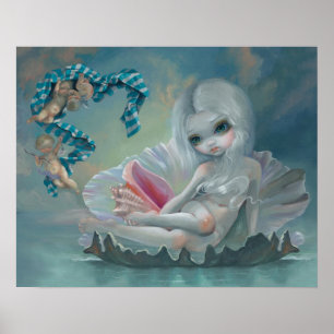 Venus met Cherubs ART PRINT low-art grote ogen