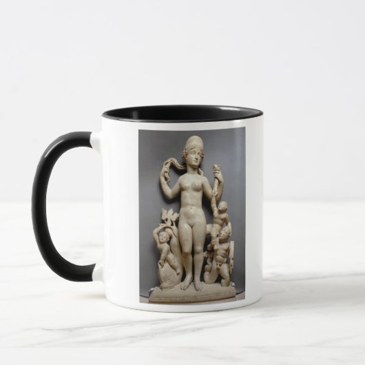 Venus met putti, een triton en een dolfijn, Roman, Mok (Links)