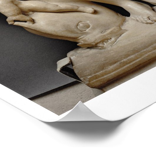 Venus met putti, een triton en een dolfijn, Roman, Poster (Hoek)