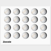 Venus met wolken ronde sticker (Vel)
