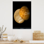 Venus met zichtbare en radarverlichting poster (Keuken)