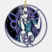 "Venus Moon" Celestial Fairy Art Ornaments Keramisch Ornament (Achterkant)