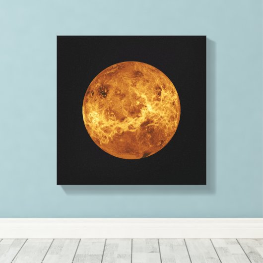 Venus NASA Planet Canvas Afdruk (Insitu (Houten vloer))