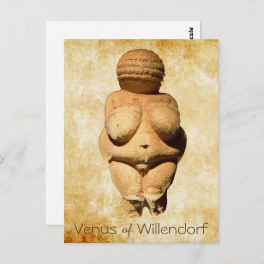 Venus of Willendorf Ancient Art Briefkaart (Voorkant / Achterkant)