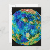 Venus onder valse kleur briefkaart (Voorkant / Achterkant)