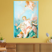 Venus op de golven door François Boucher Canvas Afdruk (Insitu (Woonkamer))