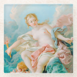 Venus op de golven door François Boucher Glazen Onderzetter