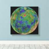 Venus op de zuidpool canvas afdruk (Insitu (Houten vloer))