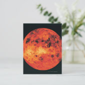 Venus, Radar Map Briefkaart (Staand voorkant)