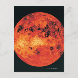 Venus, Radar Map Briefkaart