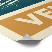 Venus Retro Galaxy UFO-Poster Poster (Hoek)