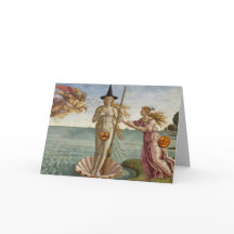 Venus Rising Halloween Greeting Card