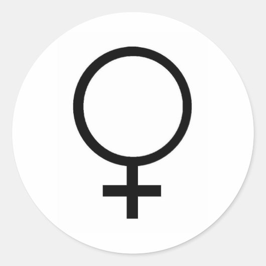 VENUS RONDE STICKER (Voorkant)