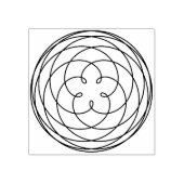 Venus Rotatie Mandala Rubber Stamp Rubberstempel (Afrduk)