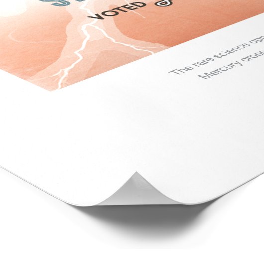 Venus - Ruimtetoerisme Poster (Hoek)