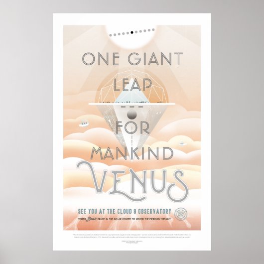 Venus - Ruimtetoerisme Poster (Voorkant)