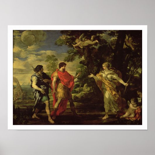 Venus schijnend naar Aeneas als Huntress, c.1635 ( Poster (Voorkant)