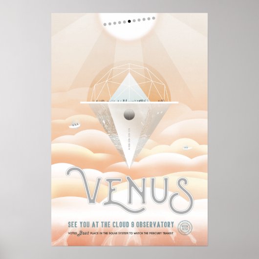 Venus  Space Travel Poster (Voorkant)