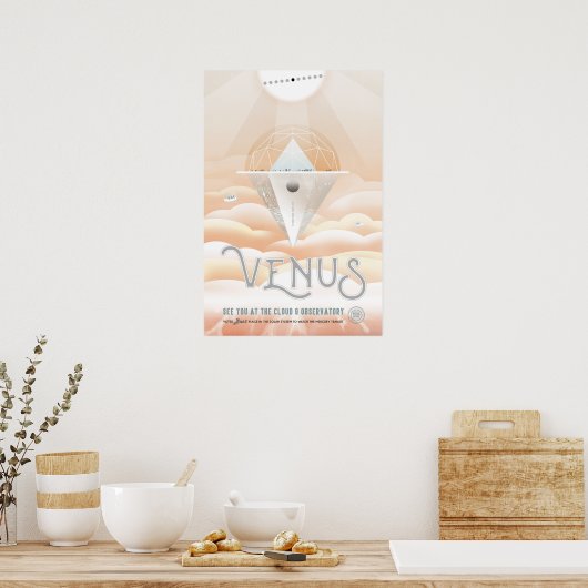 Venus  Space Travel Poster (Keuken)