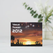 Venus Transit 2012 Briefkaart (Staand voorkant)