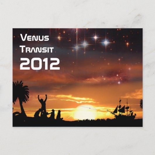 Venus Transit 2012 Briefkaart (Voorkant)