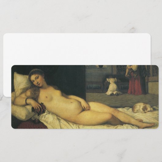 Venus van Urbino door Titiaan, renaissance Art (Voorkant / Achterkant)