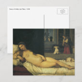 Venus van Urbino door Titiaan, renaissance Art Briefkaart (Voorkant / Achterkant)