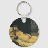 Venus van Urbino door Titiaan, renaissance Art Sleutelhanger (Achterkant)