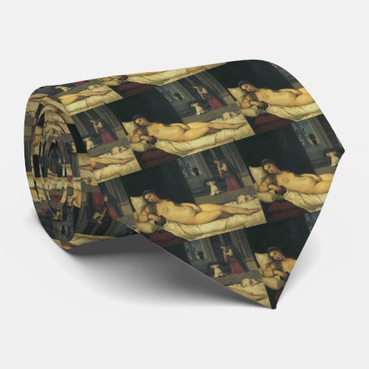 Venus van Urbino door Titiaan, renaissance Art Stropdas (Opgerold)