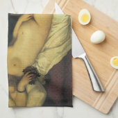 Venus van Urbino door Titiaan, renaissance Art Theedoek (Quarter Fold)