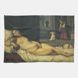 Venus van Urbino door Titiaan, renaissance Art Theedoek