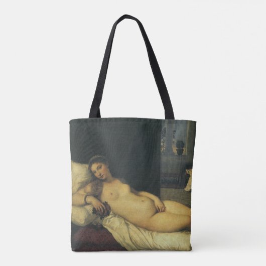 Venus van Urbino door Titiaan, renaissance Art Tote Bag (Achterkant)