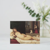 Venus van Urbino Titiaan 1538 Venetië Briefkaart (Staand voorkant)
