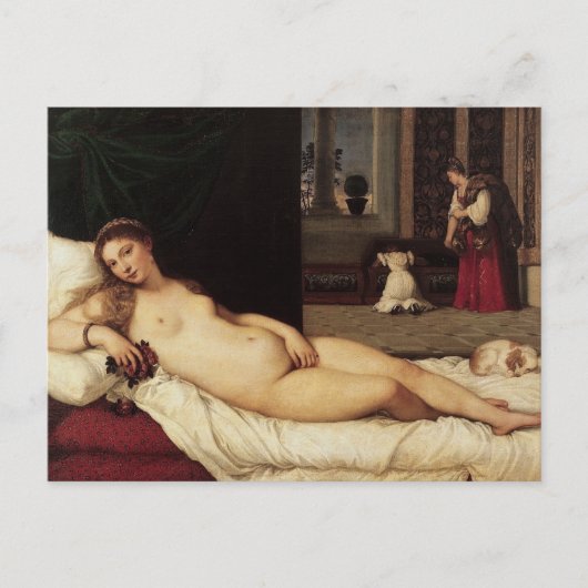 Venus van Urbino Titiaan 1538 Venetië Briefkaart (Voorkant)