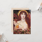 Venus Verticordia (Dante Gabriel Rossetti) Kaart (Voorkant / Achterkant in situ)