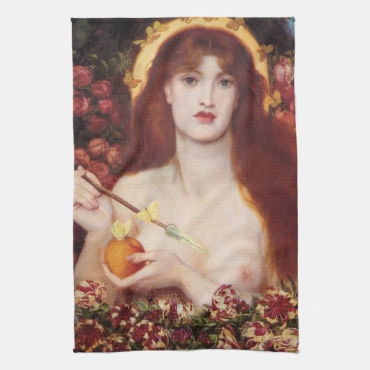Venus Verticordia (Dante Gabriel Rossetti) Theedoek (Verticaal)