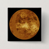 Venus Vierkante Button 5,1 Cm (Voorkant)